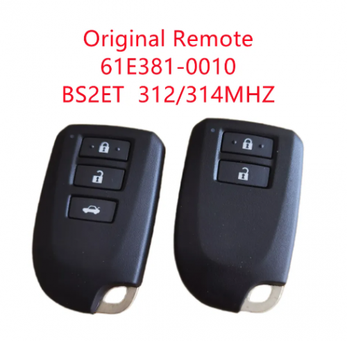 OEM Original 2/3 Buttons Toyota Smart Key 315MHz Texas 128-bit AES Model BS2ET Keyless GO with logo