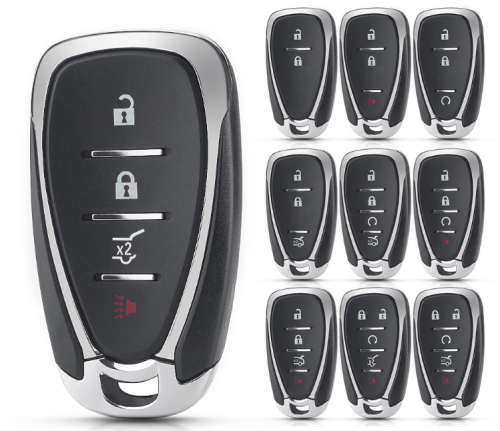 100% Original Smart Remote Key Shell Replacement for Chevrolet Cruze Malibu Camaro 2/3/4/5 Buttons Keys Fob With logo