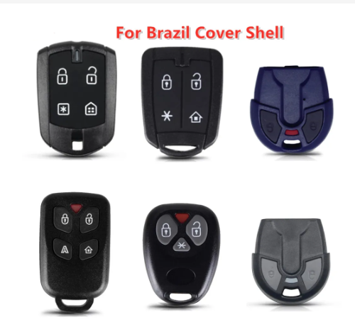25/50/100pcs 2/4Buttons  New Replacement Positron Alarm Car Key Case for Brazil Remote Key Cover Shell Auto Parts