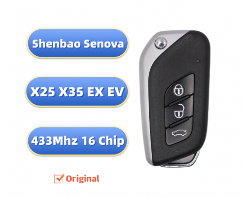 Original Remote Control For BAIC Shenbao Senova X25 X35 EX EV 433Mhz 46 Chip With Logo