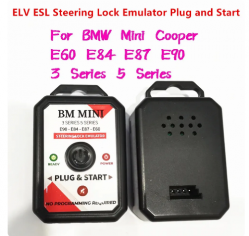 ELV ESL Steering Lock Emulator For BMW Mini Cooper E60 E84 E87 E90 3 And 5 Series No Programming Plug and Start
