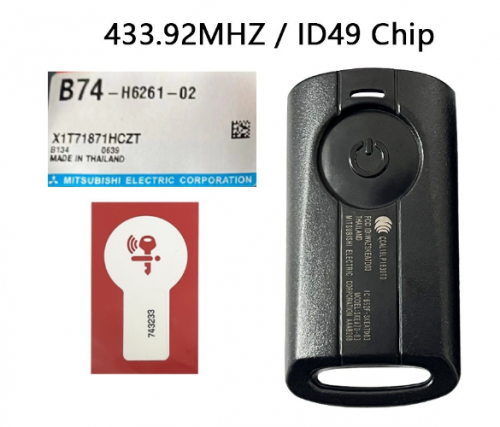 Genuine Yamaha Spare Remote XMAX 250 300 NVX NMAX AEROX 155 SNIPER Motorcycle Remote Control Key Fob 433.92mhz ID49