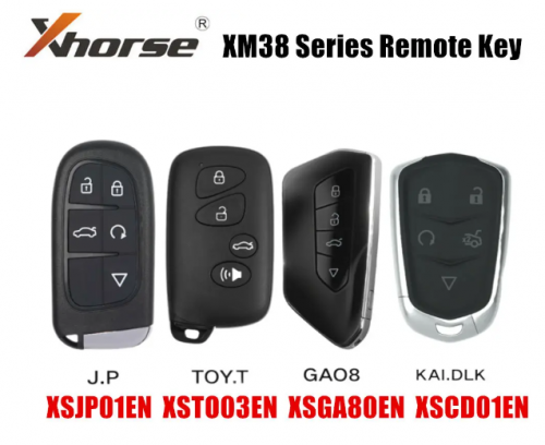 XHORSE XSJP01EN/XSGA80EN/XSCD01EN/XSTO03EN XM38 Series Universal Smart Key