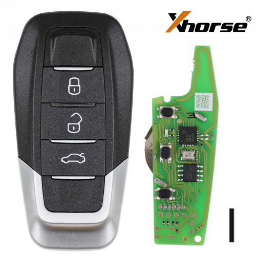 Xhorse XKFEF5EN FA.LL Type Wired Folding Key 3 Buttons Bright Black Universal Remote Key