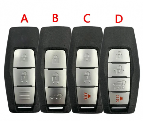 Aftermarket Smart Key For Mitsubishi Outlander 2021-2022 Remote Fob PN: 8637C253 FCCID KR5MTXN1 433MHZ 4A Chip No Logo