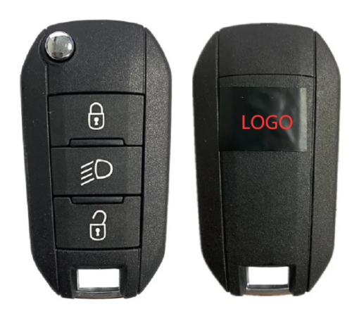 Genuine For Peugeot 208-2008-301-508 3 Button Remote Key Fob 315Mhz ID46 Chip USA Market FCC 9674001280 With Logo