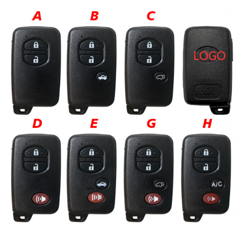 Smart key Shell for TOYOTA 0020 Support Lonsdor K518 LT20 Series PCB With Logo