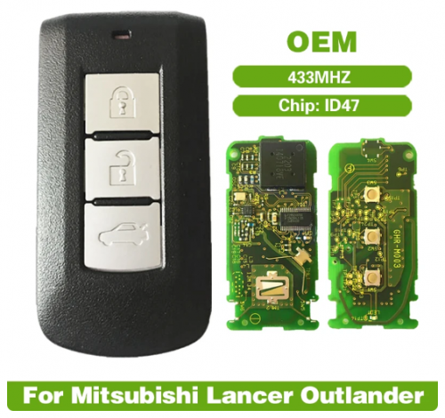 Original And Aftermarket For Mitsubishi Lancer 3 Button Smart Remote Key 433Mhz PCF7938(47) Chip GHR-M004 B637B330