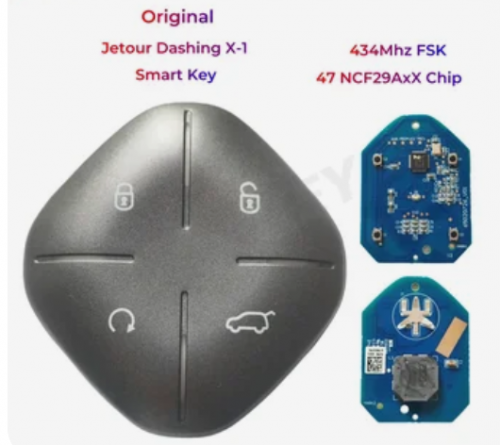 Original Smart Remote Key 434Mhz FSK 47 NCF29AxX Chip For 2023 Jetour Jietu Dasheng Dashing X-1 4 Buttons With Logo
