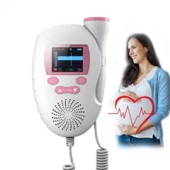 Monitor doppler fetale per uso domestico, cardiofrequenzimetro tascabile per neonati
