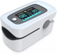 Pulsioxímetro, pulsioxímetro de dedo, oxímetro con alarma ideal para medir rápidamente la saturación de oxígeno (SpO2) - monitor de frecuencia cardíac