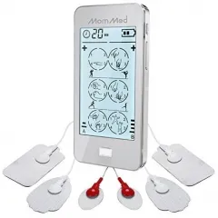 MOMMED Tens device for pain therapy, electrical stimulation device with 24 modes for pain and stress reduction, EMS device with 20 intensity levels fo