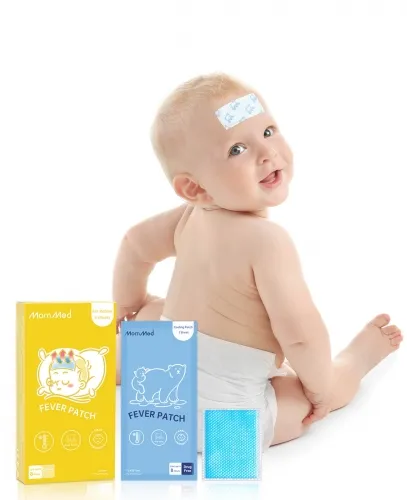 Fieberpflaster, Fieberpflaster für Babys, 6 Count Fieber Kühlung Pads für Fieber Unbehagen, Fieber Reducer, Schmerzlinderung, Drug Free