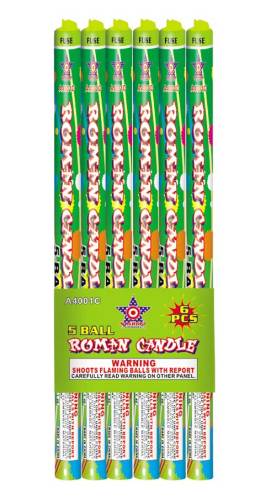 A4001C 5 BALL ROMAN CANDLE