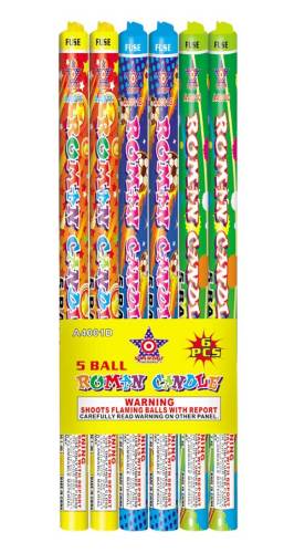 A4001D 5 BALL ROMAN CANDLE