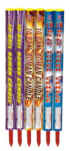 A4031D ASSORTED10 BALL ROMAN CANDLE