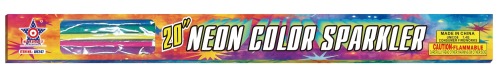 A9247 20'' NEON COLOR SPARKLER - NEW FOR 2026