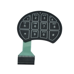 Custom control panel touch safe lock membrane switch