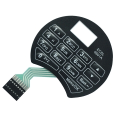 Custom control panel touch safe lock membrane switch