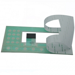 OEM transparent window poly dome membrane switch keypad