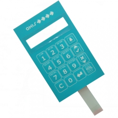 Silver esd Shielding layer metal dome embossing key tactile membrane switch