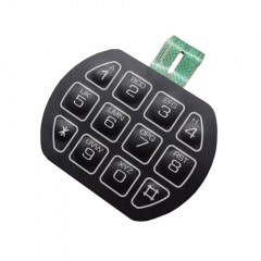 Waterproof safe digital lock membrane switch keypad