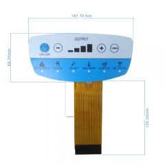 FPC Embossed Waterproof Membrane Switch with 3M Adhesive