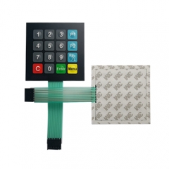 Waterproof 4*4 matrix station fuel dispenser membrane switch keypad