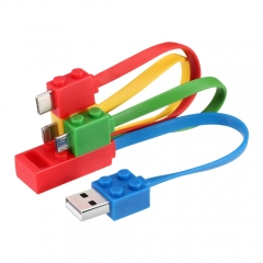 New Latest Charging cable colorful Lego design