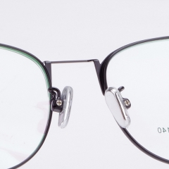Vintage Retro Round Designer Metal Eyeglasses Frame