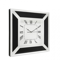 Crushed diamond mirror clock-CBFT02