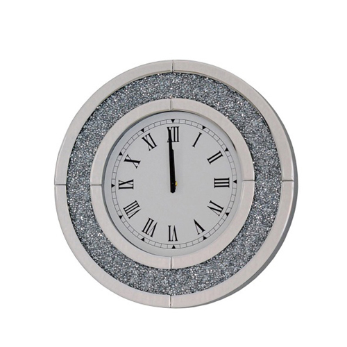 Crushed diamond mirror clock-CBFT10