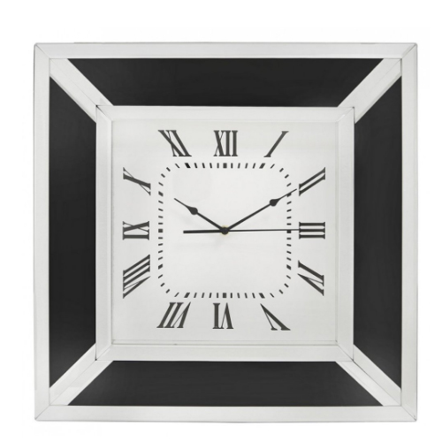 Crushed diamond mirror clock-CBFT02