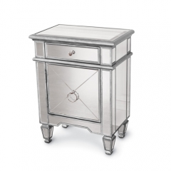 Mirrored Bedside Table -CBFN05