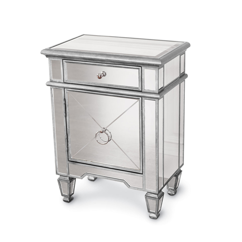 Mirrored Bedside Table -CBFN05