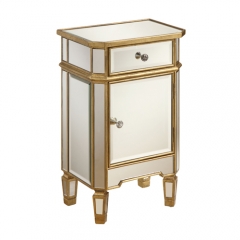 Mirrored Bedside Table -CBFN04