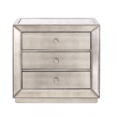 Mirrored Bedside Table -CBFN01