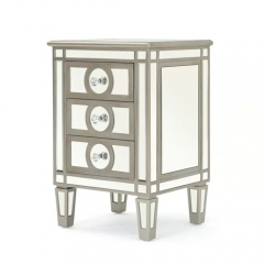 Mirrored Bedside Table -CBFN54