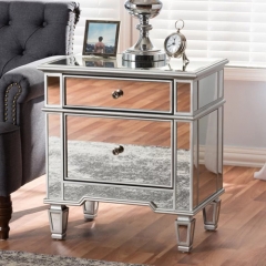 Mirrored Bedside Table -CBFN47