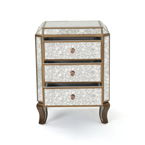 Mirrored Bedside Table -CBFN56