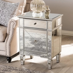 Mirrored Bedside Table -CBFN48