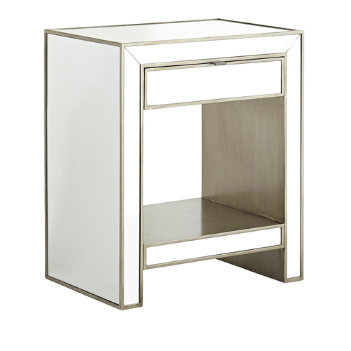 Mirrored Bedside Table -CBFN18