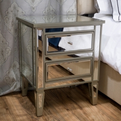 Mirrored Bedside Table -CBFN27