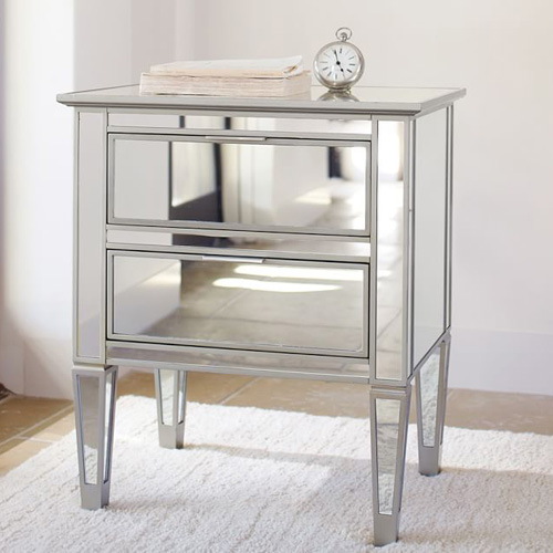 Mirrored Bedside Table -CBFN33