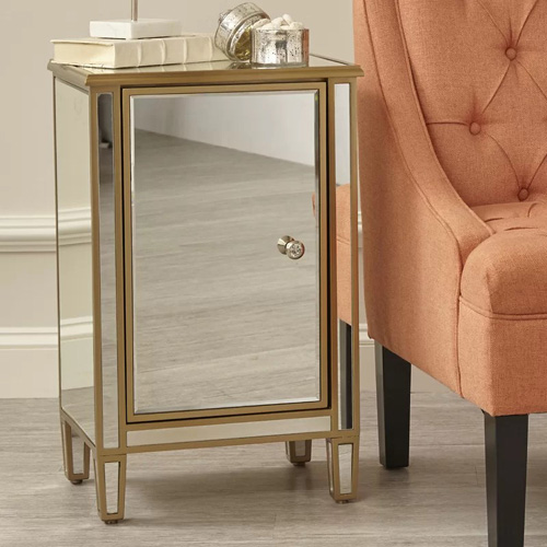 Mirrored Bedside Table - CBFN52