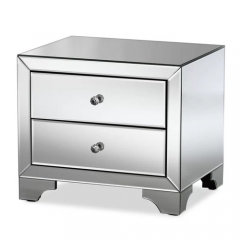 Mirrored Bedside Table -CBFN49