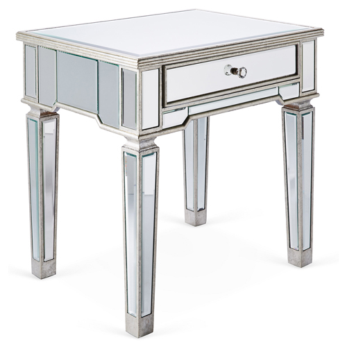 Mirrored Bedside Table -CBFN16