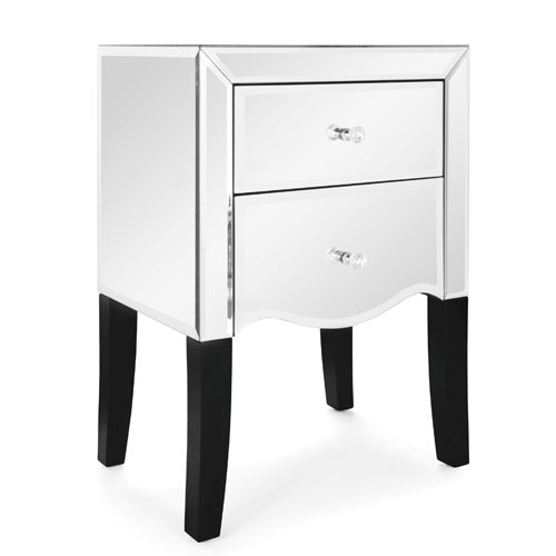 Mirrored Bedside Table -CBFN32