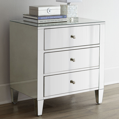 Mirrored Bedside Table -CBFN12