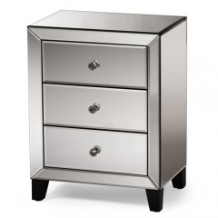 Mirrored Bedside Table -CBFN44